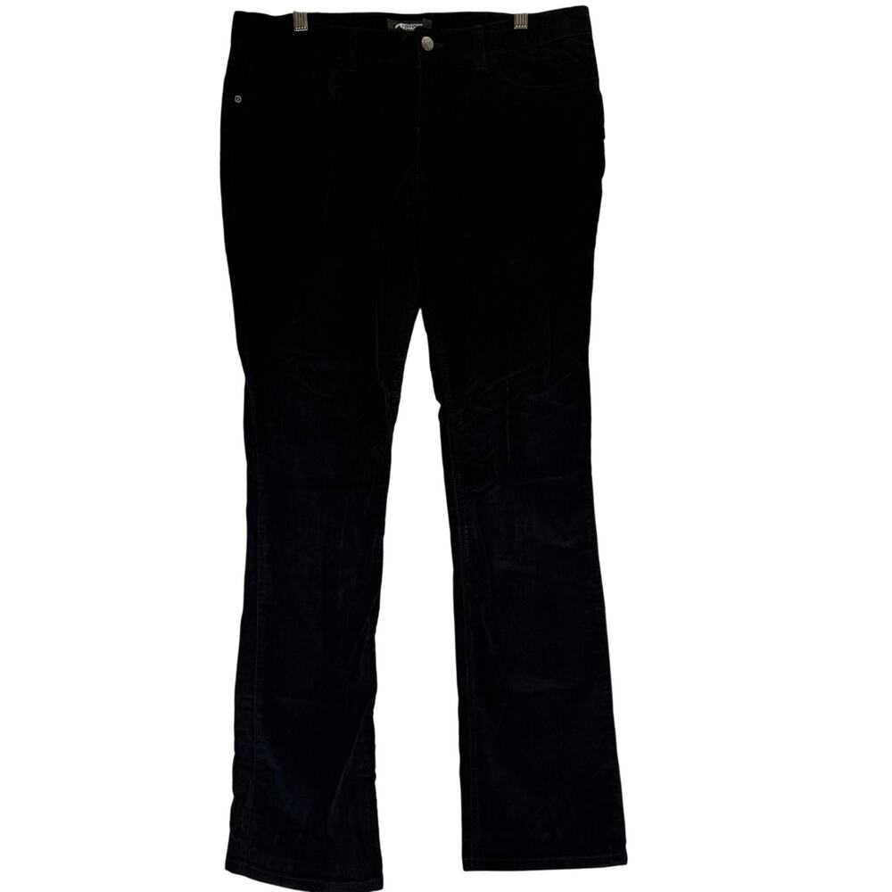 Mountain Khaki Women's Black Straight Fit Corduroy Pants Size 10 Regular